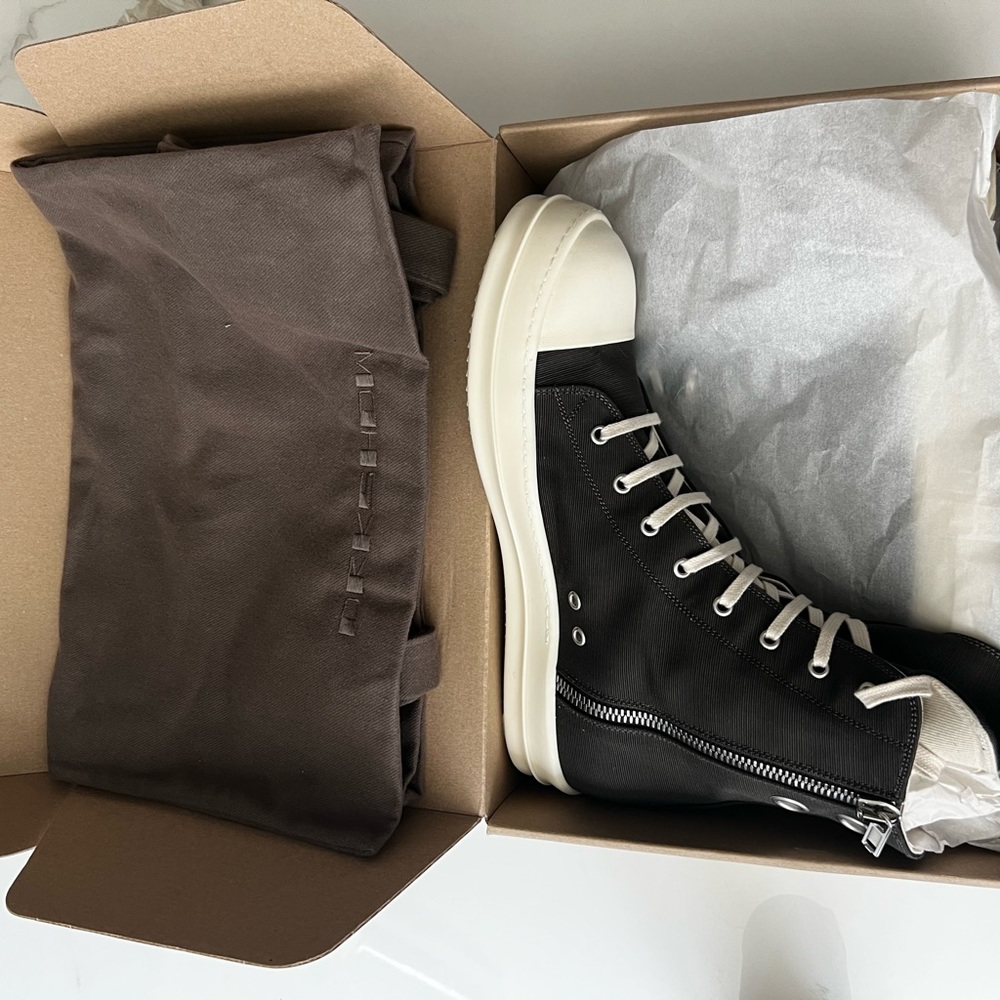 RICK OWENS DRKSHDW RAMONES - DARK DUST/MILK/MILK COTTON BARRE